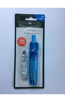 Faber Castell Şerit Düzeltici 6mx5mm. Yedek Hediyeli Mavi Faber Castell Şerit Düzeltici 6mx5mm. Yedek Hediyeli Mavi