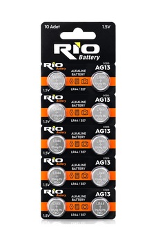 Lr-44/357 Düğme Pil Alkalin 1.5v 10lu Kart Ag13 5468 Lr-44/357 Düğme Pil Alkalin 1.5v 10lu Kart Ag13 5468