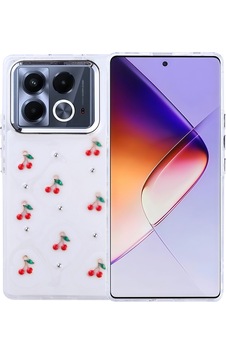 İnfinix Note 40 Pro Kılıf Airbag Tasarımlı Simli Şeffaf Zore Kutup Kapak Kiraz İnfinix Note 40 Pro Kılıf Airbag Tasarımlı Simli Şeffaf Zore Kutup Kapak Kiraz