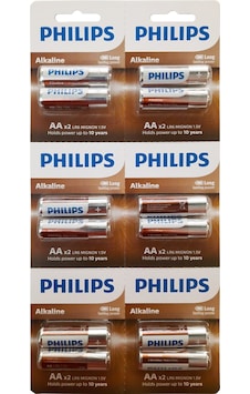 Philips Lr6a12s/10 Alkaline Pil Aa 12li 6x2 Philips Lr6a12s/10 Alkaline Pil Aa 12li 6x2