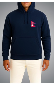 Bahriyeli Collection Kapüşonlu Nepal Bayrağı Cep Baskılı Unisex Sweatshirt Lacivert Bahriyeli Collection Kapüşonlu Nepal Bayrağı Cep Baskılı Unisex Sweatshirt Lacivert