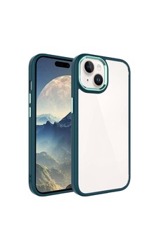 Apple Uyumlu iPhone 15 Plus - Zemuraks Krom Kapak-koyu Yeşil Apple Uyumlu iPhone 15 Plus - Zemuraks Krom Kapak-koyu Yeşil