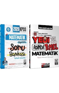Yediiklim + İndeks 2026 Kpss 7 Yedi Adımda Temel Matematik Konu Anlatımlı Soru Bankası 2 Li Set- Mehmet Bilge Yıldız Yediiklim + İndeks Akademi Yayınları