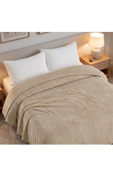 Maxstyle Çizgili Vizon Tek Kişilik Polar Battaniye Mocha 150x220 Cm Renkli Maxstyle Çizgili Vizon Tek Kişilik Polar Battaniye Mocha 150x220 Cm Renkli