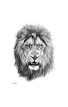 Çılgıntrend Gerçek Dövme Görünümlü Aslan Dövmesi Çok Renkli Çılgıntrend Gerçek Dövme Görünümlü Aslan Dövmesi Çok Renkli