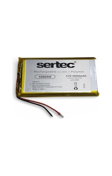 Tedar Sertec 1260110 3.7v 10.000mah Li-polymer Pil Devreli/1.5a Najmaddin Tedar Sertec 1260110 3.7v 10.000mah Li-polymer Pil Devreli/1.5a Najmaddin