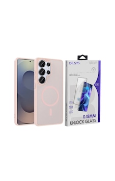 Vendas Samsung Galaxy S26 Ultra Kılıf M-safe Şarj Özellikli Zore Babet Kapak + Bilvis Cam Ekran Koruyucu Pembe Vendas Samsung Galaxy S26 Ultra Kılıf M-safe Şarj Özellikli Zore Babet Kapak + Bilvis Cam Ekran Koruyucu Pembe