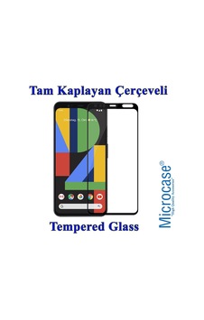 Google Pixel 4 Xl Tam Kaplayan Çerçeveli Tempered Cam - Siyah Google Pixel 4 Xl Tam Kaplayan Çerçeveli Tempered Cam - Siyah