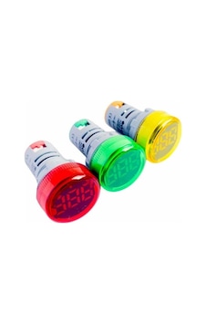 Xvsl-22y 22mm Voltmetreli Ledli Sinyal Lambası Yeşil 24-550v Yeşil Yeşil Xvsl-22y 22mm Voltmetreli Ledli Sinyal Lambası Yeşil 24-550v Yeşil Yeşil