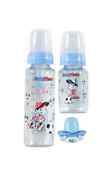Baby Time 0-6 Ay Cam Biberon 3'lü Set Mavi Baby Time 0-6 Ay Cam Biberon 3'lü Set Mavi