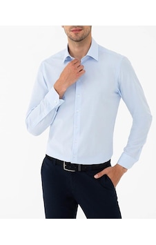 Advante Slim Fit Pamuk Saten Erkek Gömlek Buz Mavi Advante Slim Fit Pamuk Saten Erkek Gömlek Buz Mavi