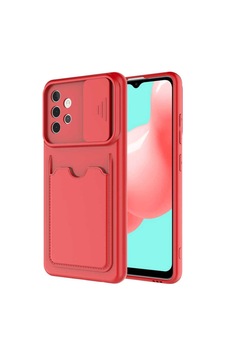 Galaxy A32 4g Kılıf Zore Kartix Kapak Kırmızı