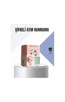 Pembe Elektronik Şifreli Otomatik Para Çeken Atm Kumbarası - Lisinya Pembe Elektronik Şifreli Otomatik Para Çeken Atm Kumbarası - Lisinya