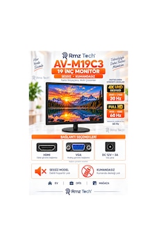 Avenir Av-m19c3 19 İnç Monitör 4k 30hz Destekli Full Hd 60hz Hdmı Vga Hoparlörsüz Kumandasız Avenir Av-m19c3 19 İnç Monitör 4k 30hz Destekli Full Hd 60hz Hdmı Vga Hoparlörsüz Kumandasız