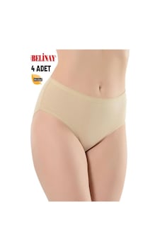 Belinay 4 Adet 069 Kadın Yüksek Bel Modal Külot 001 Belinay 4 Adet 069 Kadın Yüksek Bel Modal Külot 001