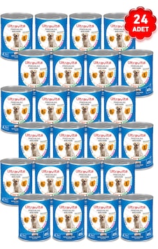Ultravita Premium Yüksek Proteinl Somonlu Konserve Yetişkin Köpek Maması 24 x 415 G Ultravita Premium Yüksek Proteinl Somonlu Konserve Yetişkin Köpek Maması 24 x 415 G