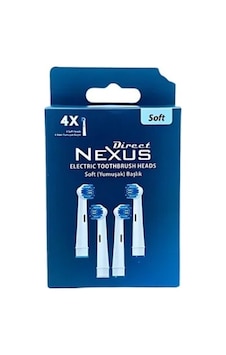 Direct Nexus Elektrikli Diş Fırçası Yedek Başlık 4'lü Soft