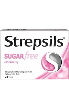 Strepsils Şekersiz Kara Mürver 24 Pastil