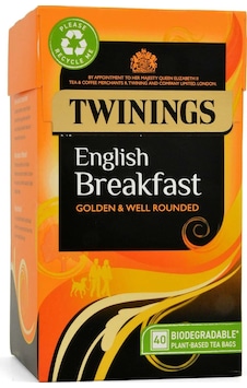 Twinings English Breakfast Bardak Poşet Çay 40'lı Twinings English Breakfast Bardak Poşet Çay 40'lı