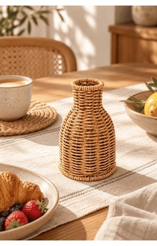 Atbyhome Doğal Hasır Rattan Çiçek Vazosu 16 Cm - Masa Üstü Dekoratif El Örgüsü Küçük Kuru Çiçeklik Vazo Kahverengi Atbyhome Doğal Hasır Rattan Çiçek Vazosu 16 Cm - Masa Üstü Dekoratif El Örgüsü Küçük Kuru Çiçeklik Vazo Kahverengi