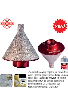 Tomax Elmas Eğimli Pah Kırma Ucu 9-50 Mm Tomax Elmas Eğimli Pah Kırma Ucu 9-50 Mm