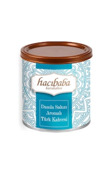 Hacıbaba Damla Sakızı Aromalı Türk Kahvesi Teneke Kutu 100 Gr Öğütülmüş Hacıbaba Damla Sakızı Aromalı Türk Kahvesi Teneke Kutu 100 Gr Öğütülmüş