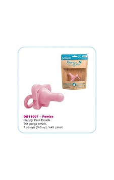 Dr. Brown's Happypaci Silikon Emzik 0-6 Ay Pembe
