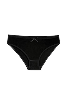 Kit İç Giyim Yıldız 12'li Bambu Penye Kadın Bikini Model Külot Siyah Kit İç Giyim Yıldız 12'li Bambu Penye Kadın Bikini Model Külot Siyah