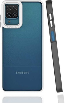 Galaxy A12 Kılıf Zore Mima Kapak Siyah