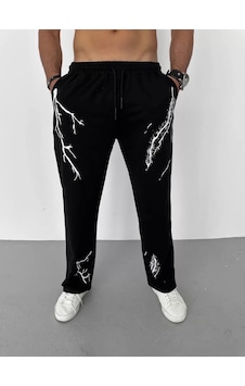 Modavra Unisex Dijital Baskılı Eşofman Altı - Siyah 001 Modavra Unisex Dijital Baskılı Eşofman Altı - Siyah 001