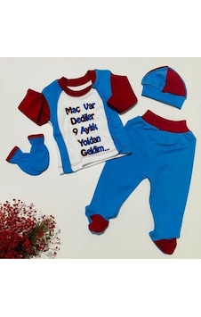 Gülücük Taraftar Bordo Mavi 4'lü Tulum Set Mavi
