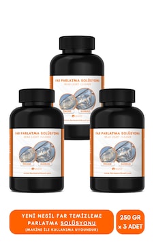 Yeni Nesil Premium I Buharlı Araba Far Temizleme Ve Parlatma Solüsyonu I Kloroform Uyumlu 3 X 250 Gr Yeni Nesil Premium I Buharlı Araba Far Temizleme Ve Parlatma Solüsyonu I Kloroform Uyumlu 3 X 250 Gr
