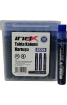 Inox Beyaz Tahta Kalemi Kartuşu Mavi Renkli 36 Adet Inox Beyaz Tahta Kalemi Kartuşu Mavi Renkli 36 Adet