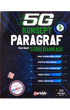 Artıbir Yayınları 5. Sınıf Paragraf 5G Konsept Soru Bankası Artıbir Yayınları 5. Sınıf Paragraf 5G Konsept Soru Bankası