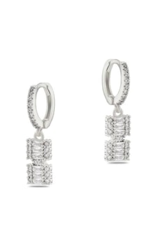 Zirkon Baget Model Gümüş Renk Küpe Gümüş - 648017024 Gümüş Zirkon Baget Model Gümüş Renk Küpe Gümüş - 648017024 Gümüş