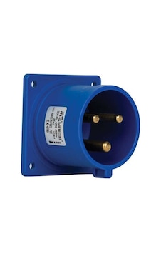 Mete Enerji 406213v 3x32a Ip44 Makine Fişi Düz Vidalı Bağlantı 220 V Mete Enerji 406213v 3x32a Ip44 Makine Fişi Düz Vidalı Bağlantı 220 V