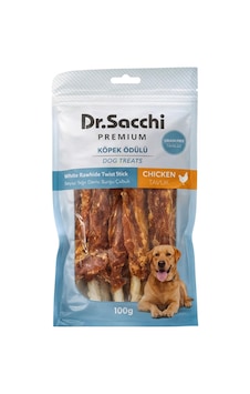 Dr.sacchi Premium Tavuklu Beyaz Sığır Derisi Burgu Çubuk Tahılsız Köpek Ödülü 5" 20 Gr 5'li Dr.sacchi Premium Tavuklu Beyaz Sığır Derisi Burgu Çubuk Tahılsız Köpek Ödülü 5" 20 Gr 5'li