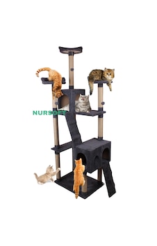 Nursoft Cat City Yeni Rezidans Kedi Tırmalama Ve Oyun Evi Nursoft Cat City Yeni Rezidans Kedi Tırmalama Ve Oyun Evi