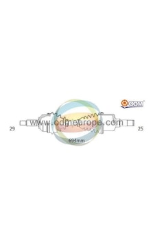 ODM NI-8-8634 Ön Aks Qashqai 07- Sol (1,6)