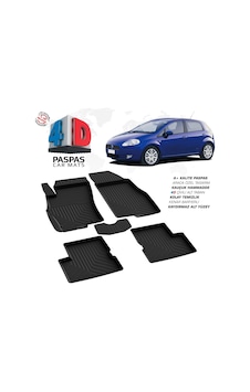 Fiat Grande Punto 4d Araca Özel Havuzlu Kauçuk Paspas 2006-2018