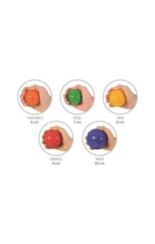 Topu Set,dikenli El Egzersiz Topu5 Li Spikiy Masaj Topu Set,dikenli El Egzersiz Topu5 Li Spikiy Masaj