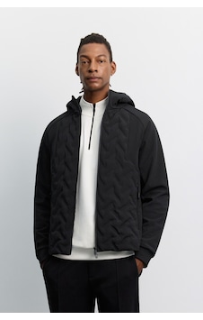 Avva Erkek Siyah Kapüşonlu Lightweight Su İtici Mont A62y6191 Avva Erkek Siyah Kapüşonlu Lightweight Su İtici Mont A62y6191