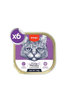 Wanpy Alutray Pouch Ton Balıklı Ve Karidesli Pate Yetişkin Kedi Konservesi 6x40 Gr Wanpy Alutray Pouch Ton Balıklı Ve Karidesli Pate Yetişkin Kedi Konservesi 6x40 Gr