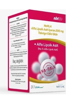 Nbt İlaç Narla Alfa Lipoik Asit 200 MG 30 Kapsül
