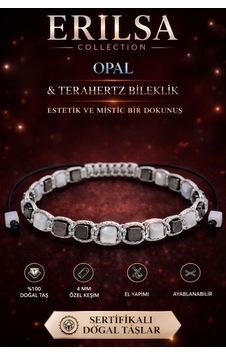 Sertifikalı Opal Taşı Terahertz Bileklik - 4 Mm Küp Kesim Doğal Çok Renkli Sertifikalı Opal Taşı Terahertz Bileklik - 4 Mm Küp Kesim Doğal Çok Renkli