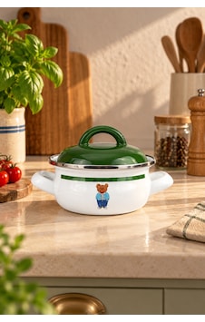 Bernardo Harmony Emaye Mini Pot 12 Cm Siyah Bernardo Harmony Emaye Mini Pot 12 Cm Siyah