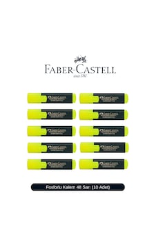 Fosforlu Kalem 48 Serisi 10 Adet Sarı Fosforlu Kalem 48 Serisi 10 Adet Sarı