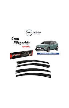 Hyundai Bayon 2021- Sonrası Mugen Tip Cam Rüzgarlık Sunplex Hyundai Bayon 2021- Sonrası Mugen Tip Cam Rüzgarlık Sunplex