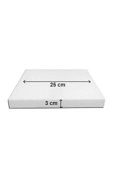 Dekoras Strafor Köpük Kare Pasta Taban Altlığı 25x25x3 Cm beyaz Dekoras Strafor Köpük Kare Pasta Taban Altlığı 25x25x3 Cm beyaz