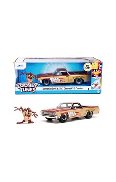 Jada Toys 1:24 Looney Tunes 1967 Chevrolet El Camino Die Cast Model Araba Ve Tazmanya Canavarı Figürü Jada Toys 1:24 Looney Tunes 1967 Chevrolet El Camino Die Cast Model Araba Ve Tazmanya Canavarı Figürü